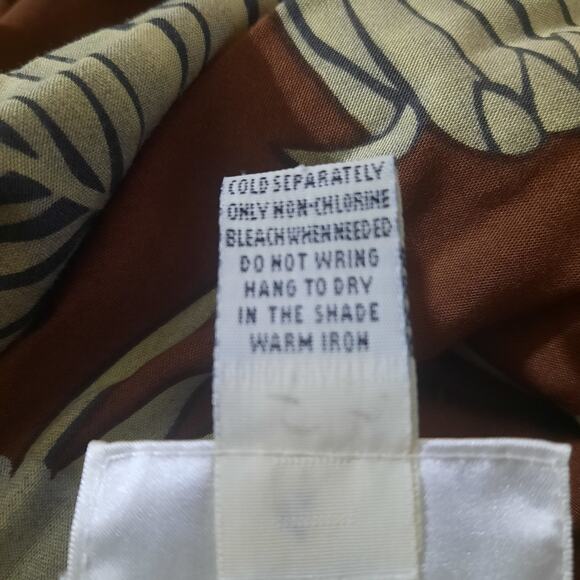 Soft Surroundings Womens Tropical Floral Leaf Pattern Pull-On Maxi Skirt Size SP - Picture 7 of 8